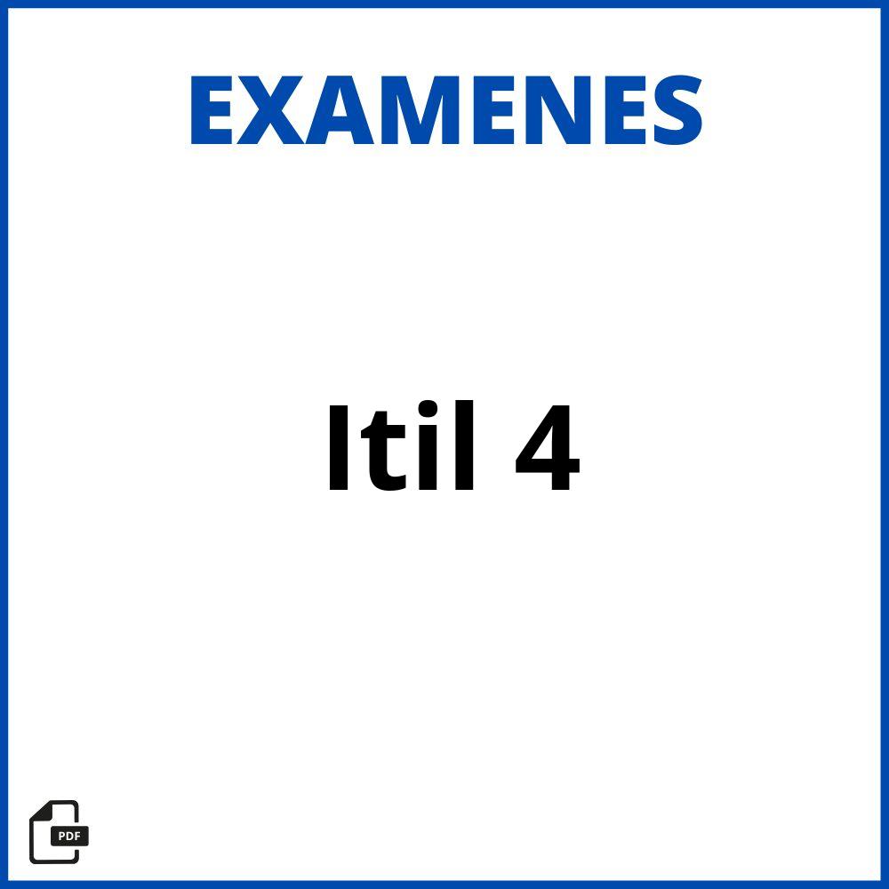 Examen Itil 4