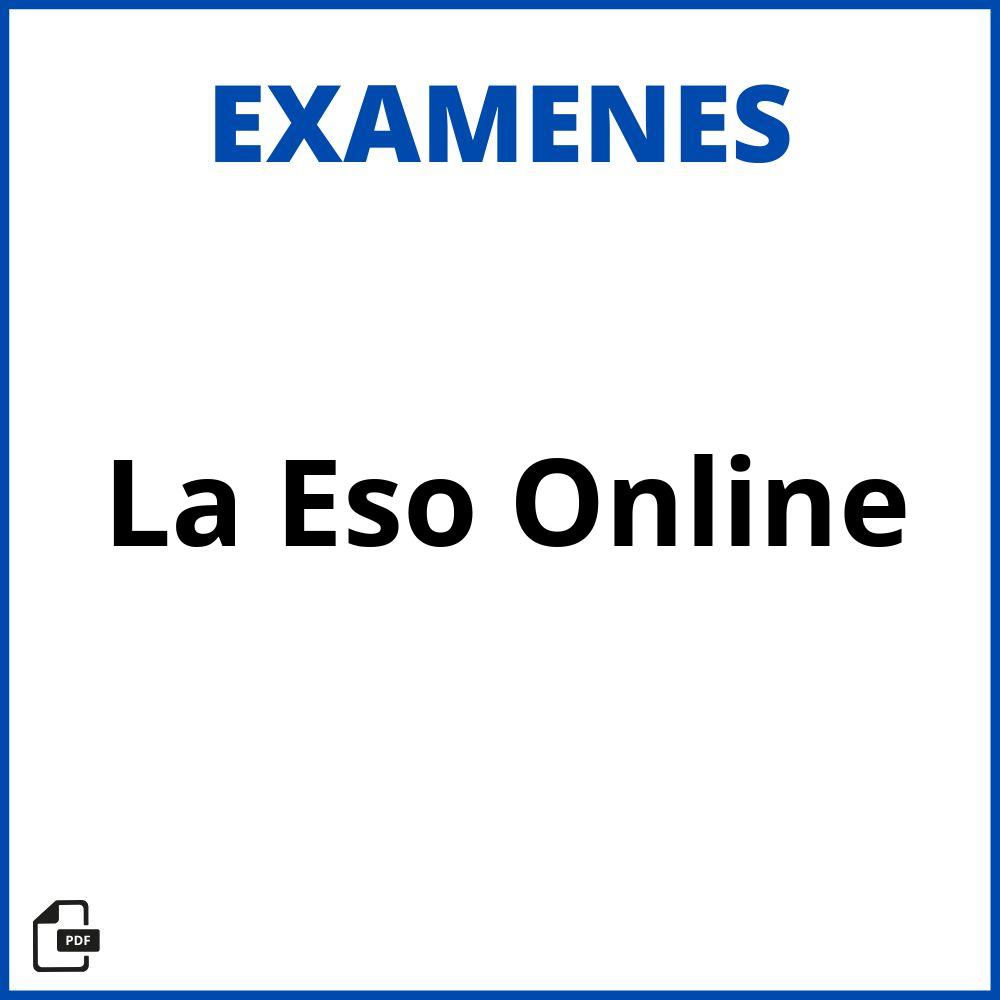 Examen De La Eso Online