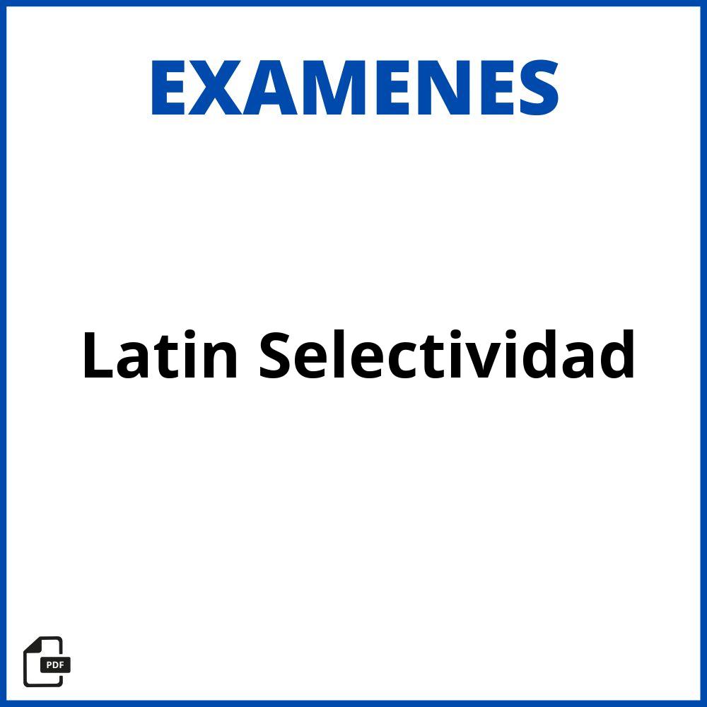 Examen Latin Selectividad