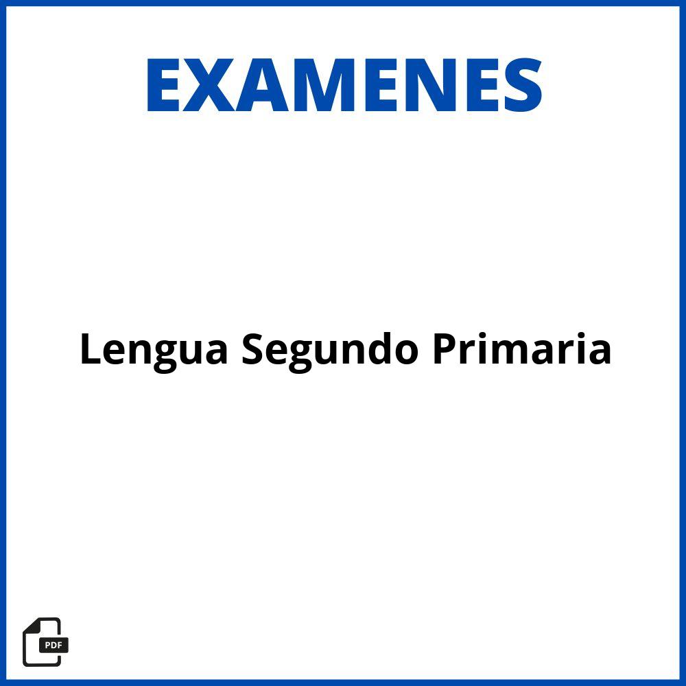 Examen Lengua Segundo Primaria