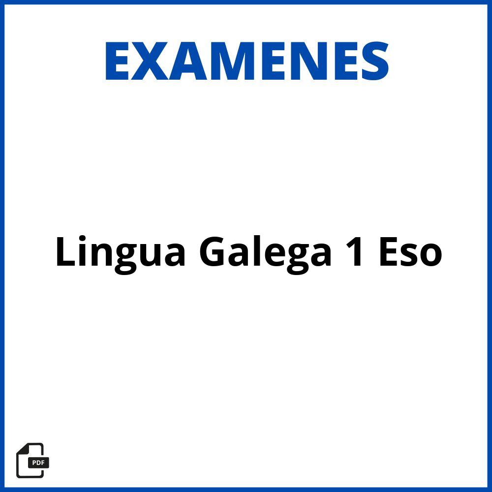 Examenes Lingua Galega 1 Eso