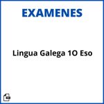 Lingua Galega 1O Eso Examenes Soluciones Resueltos