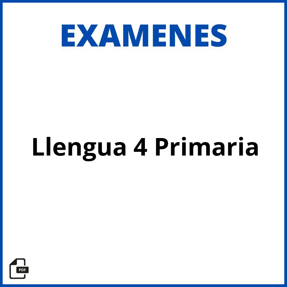 Examen Llengua 4 Primaria