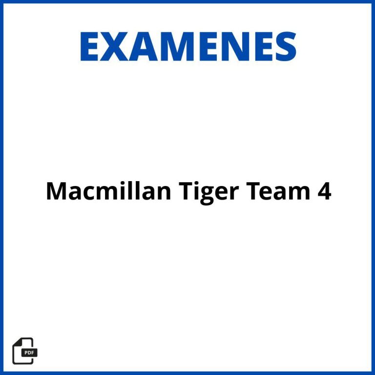 2026 Examenes Ingles 6 Primaria Macmillan