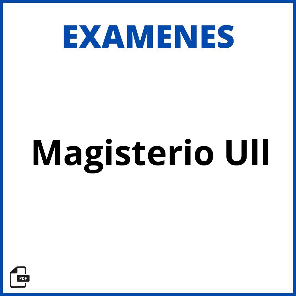 Examenes Magisterio Ull