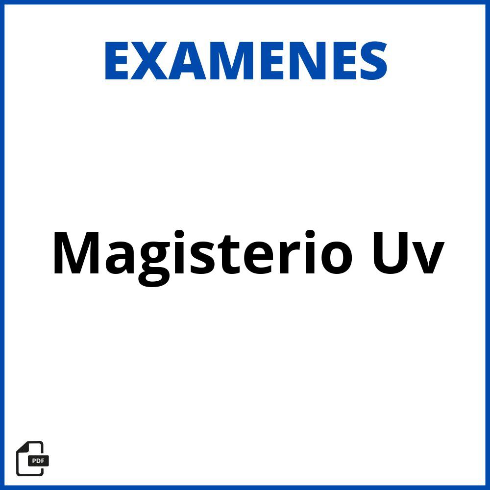 Examenes Magisterio Uv