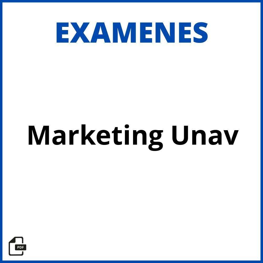 Examenes Marketing Unav