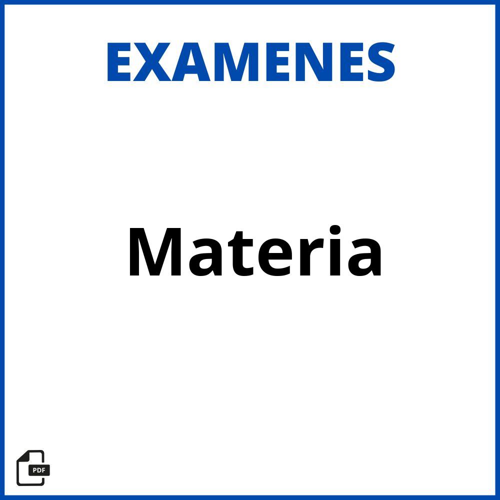 Examen De Materia