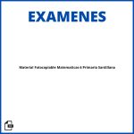 Material Fotocopiable Matematicas 6 Primaria Santillana Examenes Soluciones Resueltos