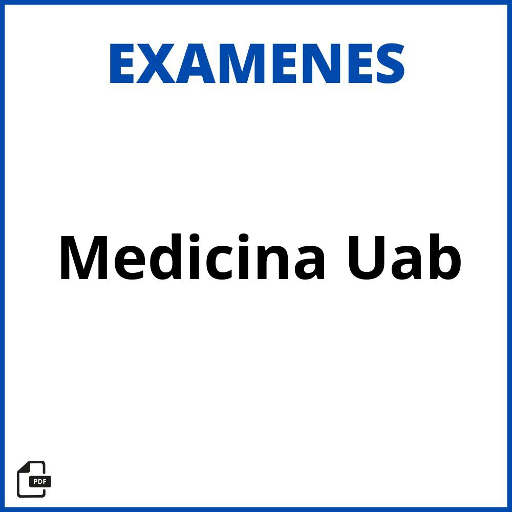 Examenes Medicina Uab