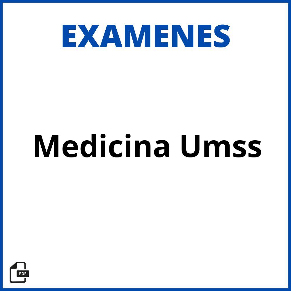 Examen De Medicina Umss