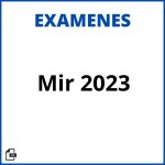 Examen Mir 2023 Soluciones Resueltos