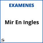 Examen Mir En Ingles Resueltos Soluciones