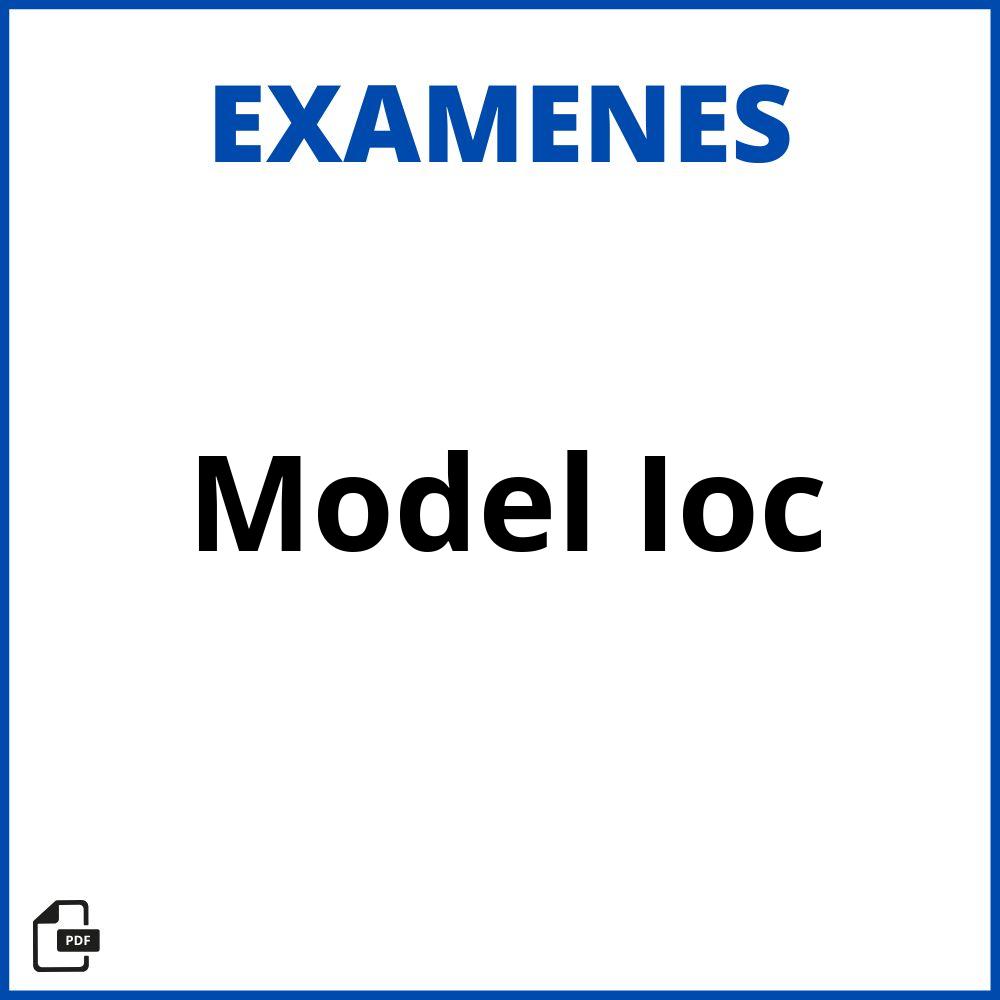 Model Examen Ioc