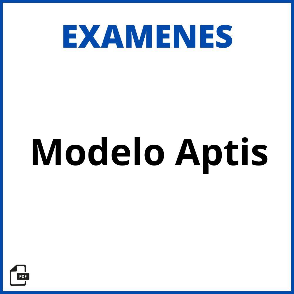 Modelo Examen Aptis