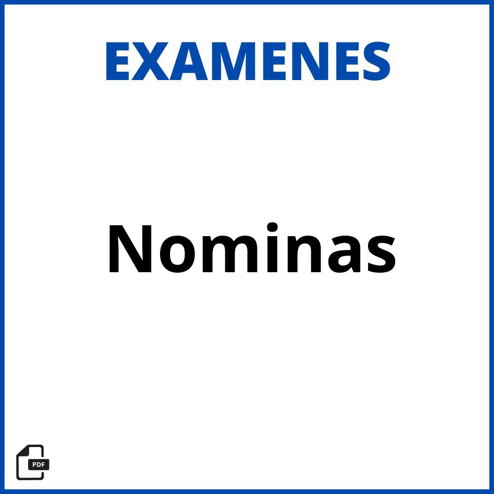 Examen De Nominas