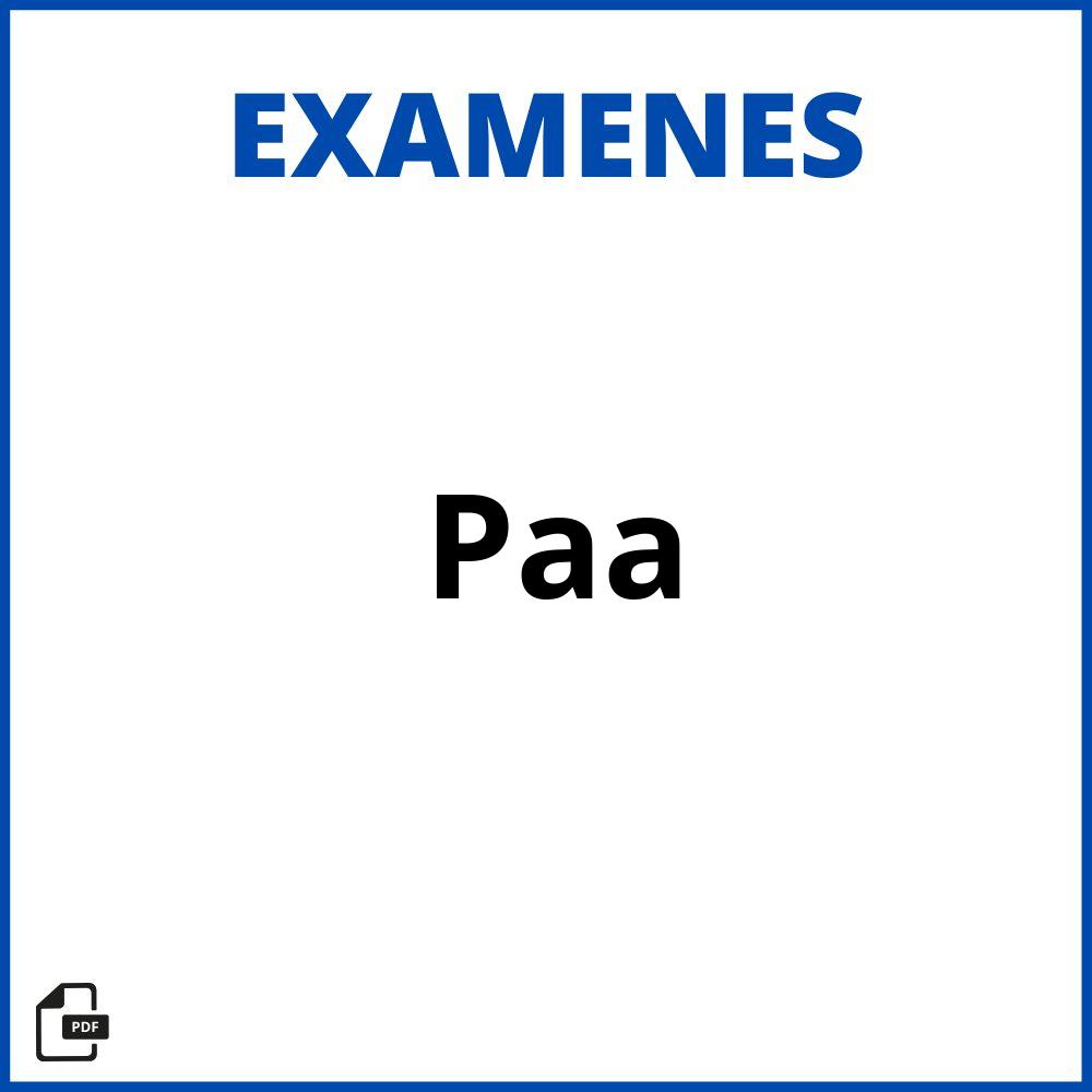 Examen Paa Resuelto 2023