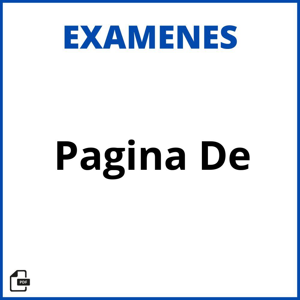 Pagina De Examenes Resueltos