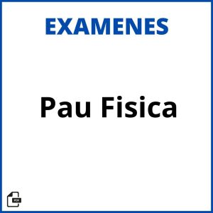 Examenes Pau Fisica Soluciones Resueltos