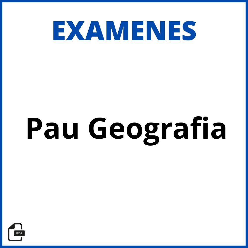 Examen Pau Geografia