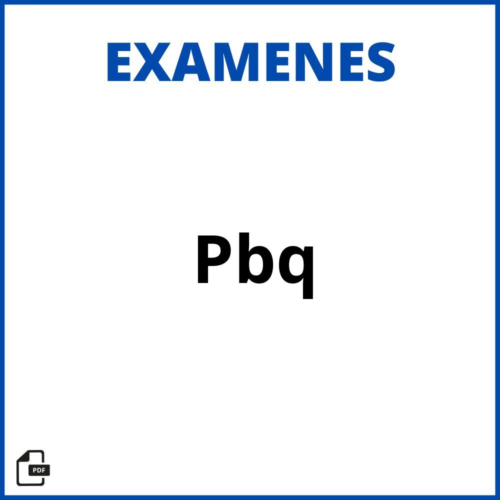 Examen Pbq