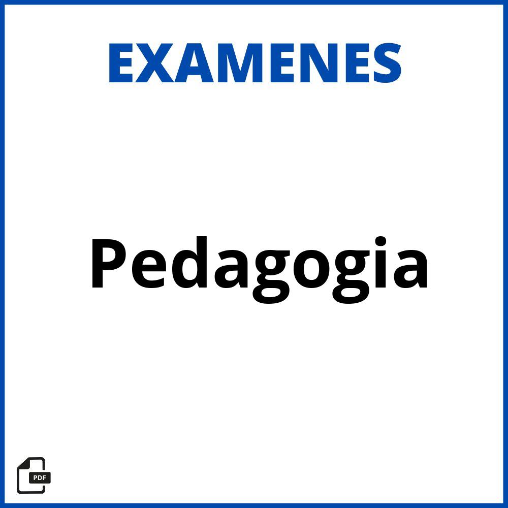 Examenes Pedagogia