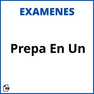 Prepa En Un Examen Soluciones Resueltos