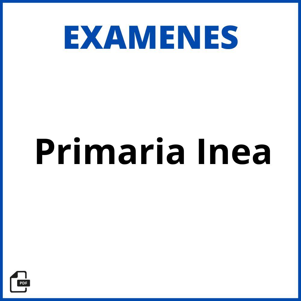 Examen De Primaria Inea Resuelto