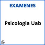 Examen Psicologia Uab Resueltos Soluciones