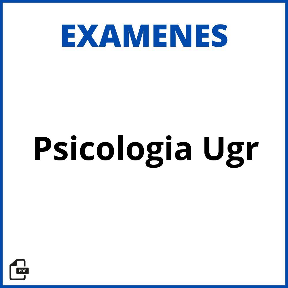 Examenes Psicologia Ugr