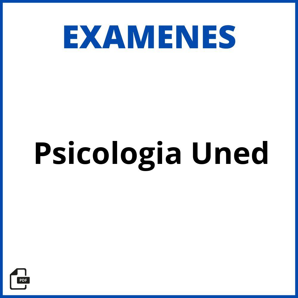 Examen Psicologia Uned