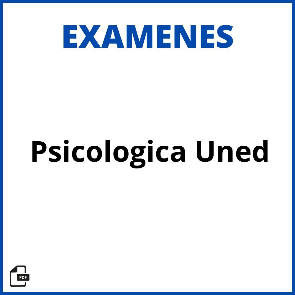 Evaluacion Psicologica Uned