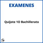 Examen Quijote 1O Bachillerato Resueltos Soluciones