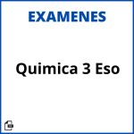 Examen Quimica 3 Eso Soluciones Resueltos