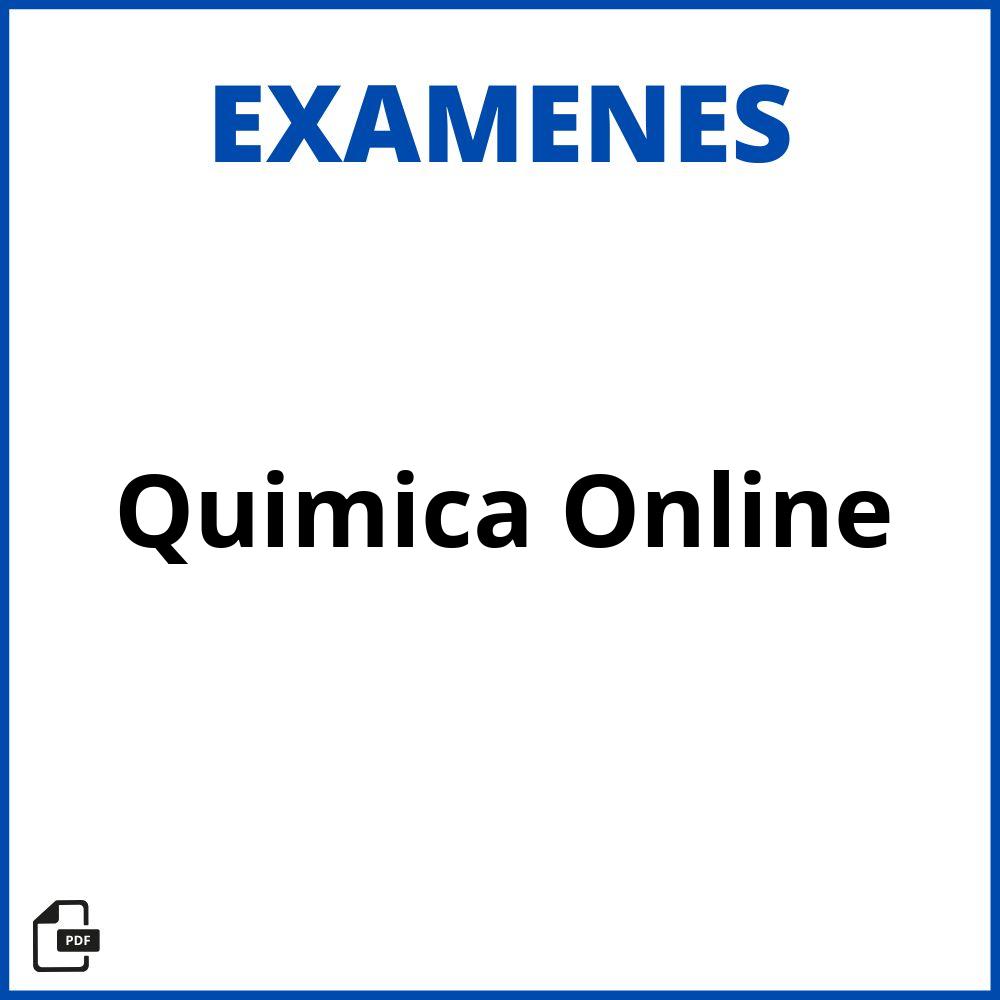 Examen De Química Online