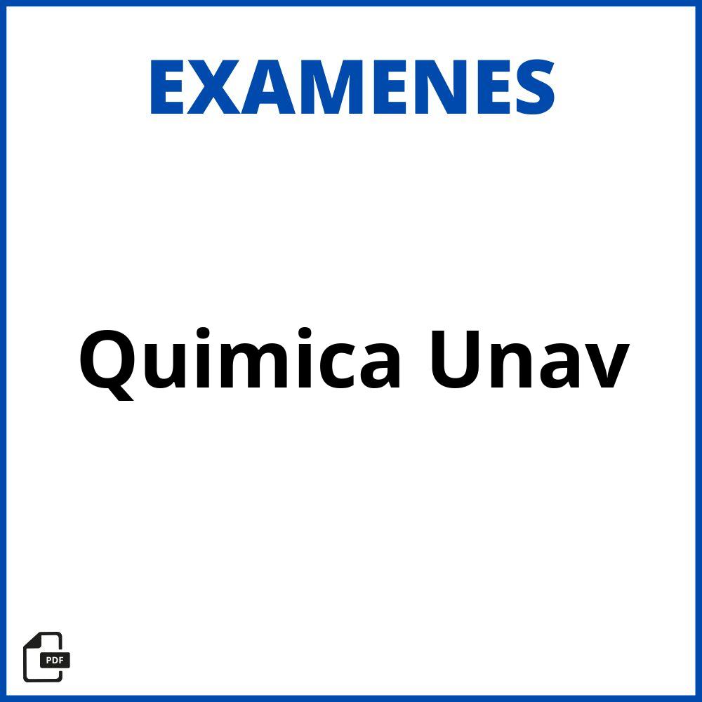 Examenes Quimica Unav