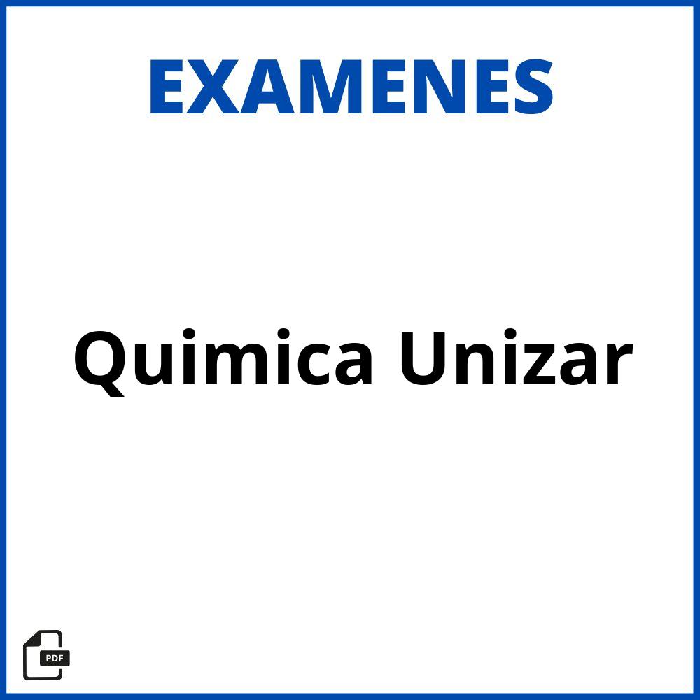 Examenes Quimica Unizar