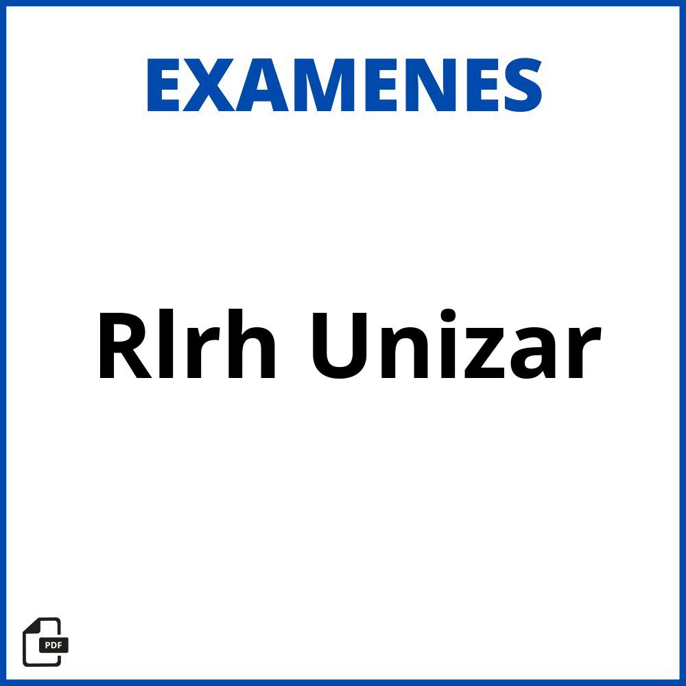 Examenes Rlrh Unizar