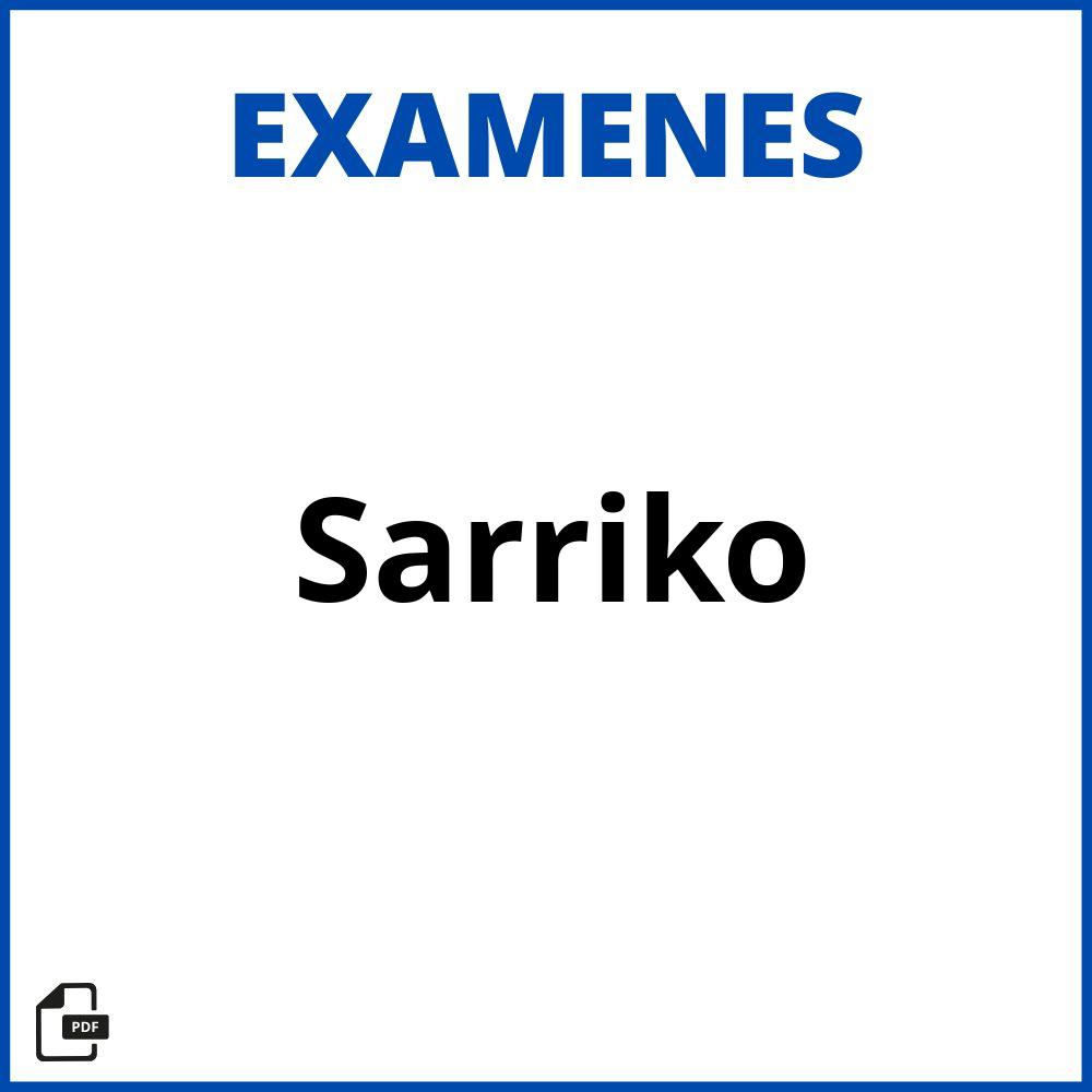 Examenes Sarriko
