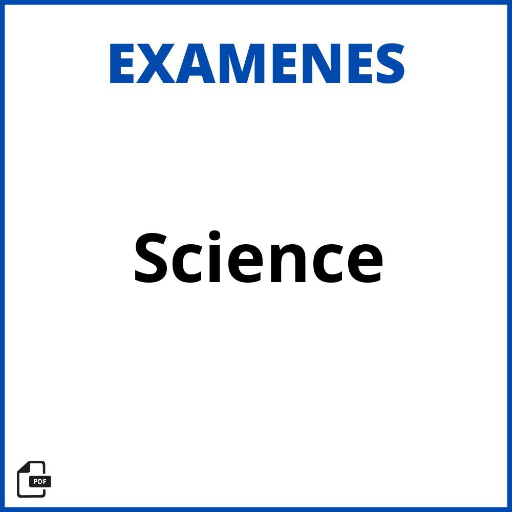 Examen De Science