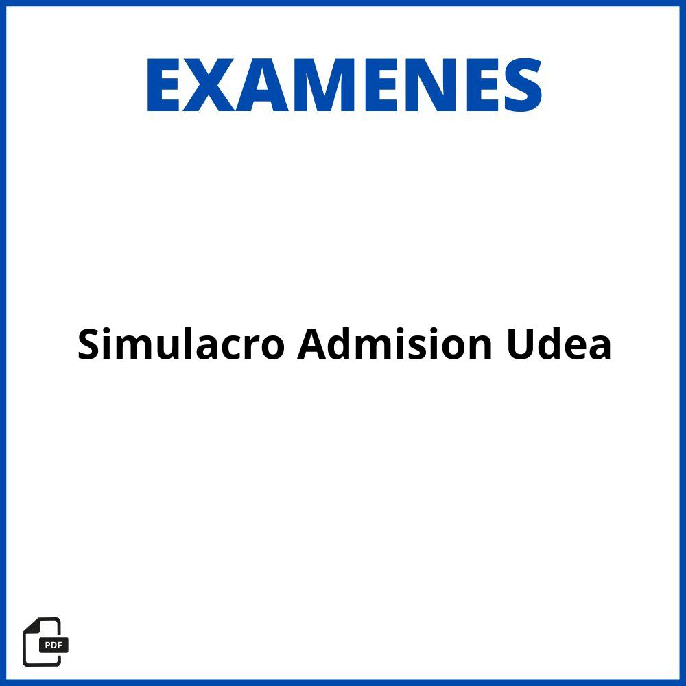 Simulacro Examen De Admision Udea