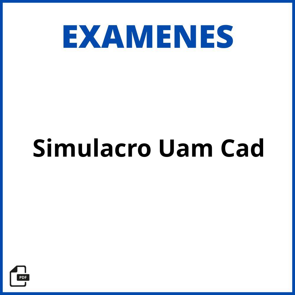 Examen Simulacro Uam Cad