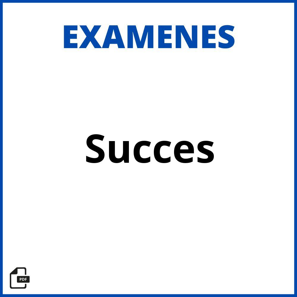 Succes Examen