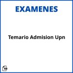 Temario Examen De Admision Upn Resueltos Soluciones