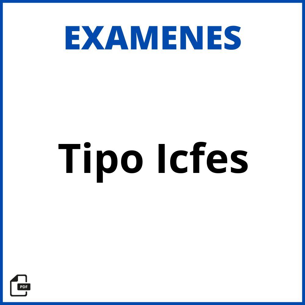 Evaluacion Tipo Icfes