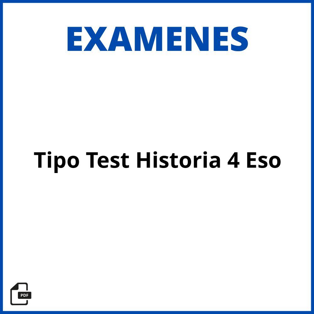 Examen Tipo Test Historia 4 Eso Pdf