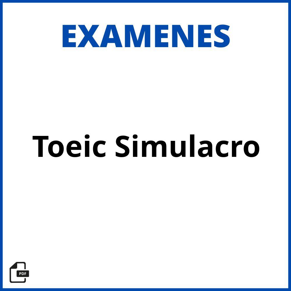 Examen Toeic Simulacro