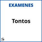 Examenes Tontos Soluciones Resueltos