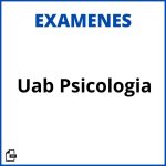Examenes Uab Psicologia Soluciones Resueltos