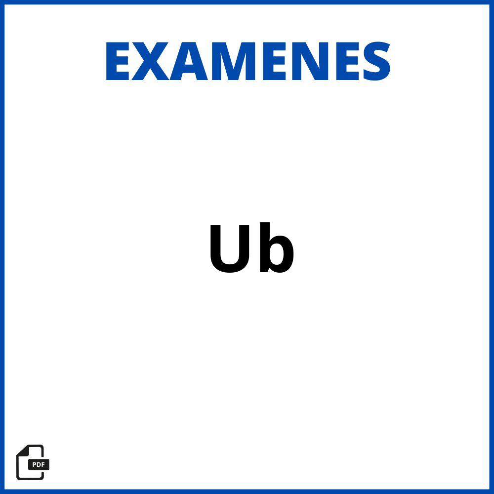 Examenes Ub